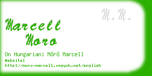 marcell moro business card