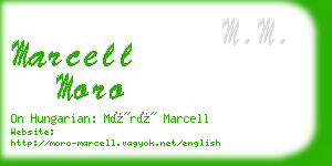 marcell moro business card